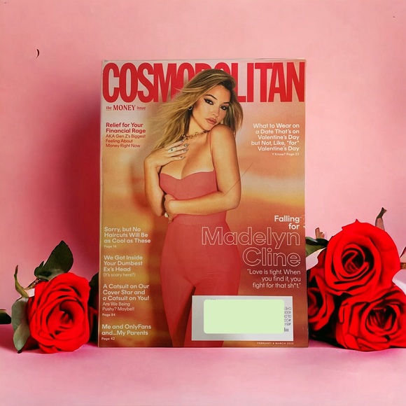 Cosmopolitan Magazine February March 2023 Madelyn Cline Money Issue Catsuit - Picture 2 of 4